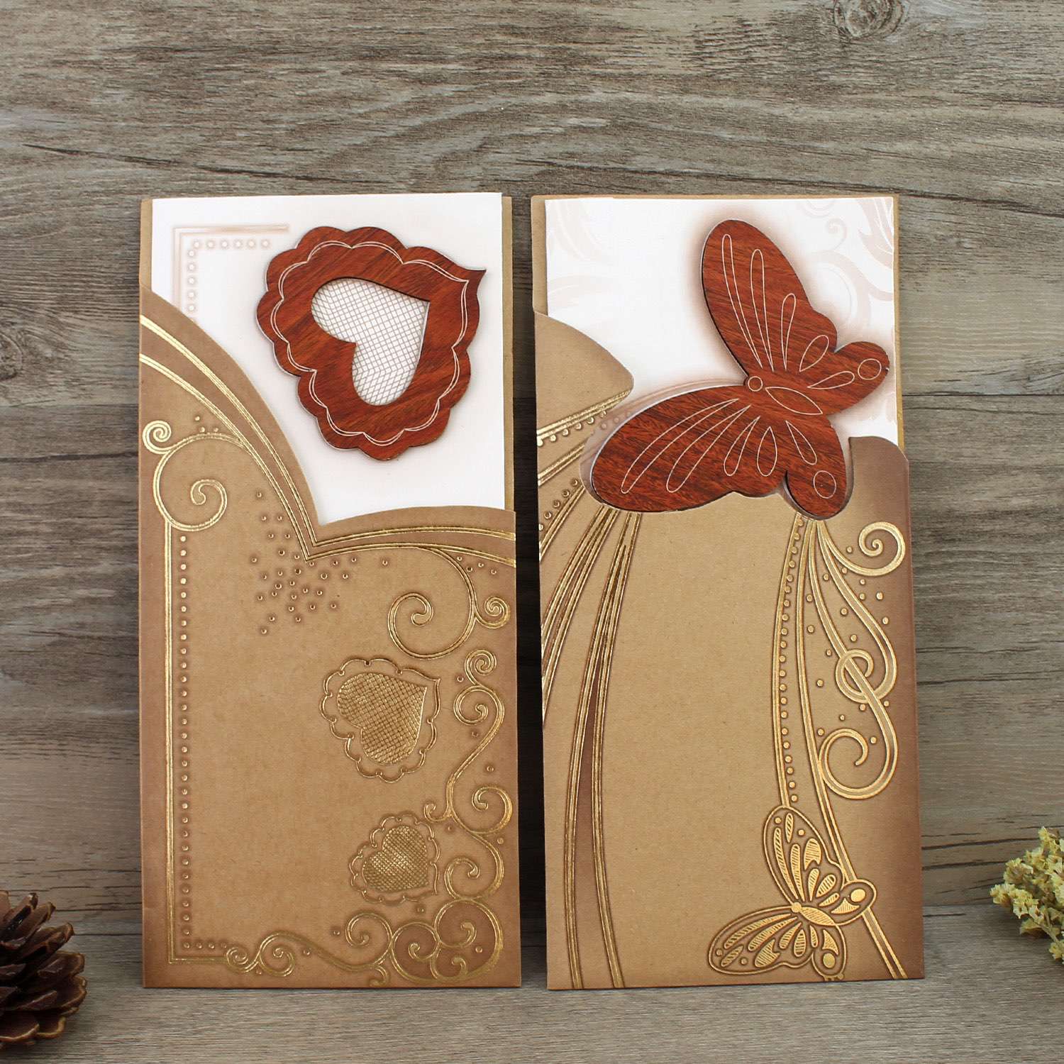 wooden card